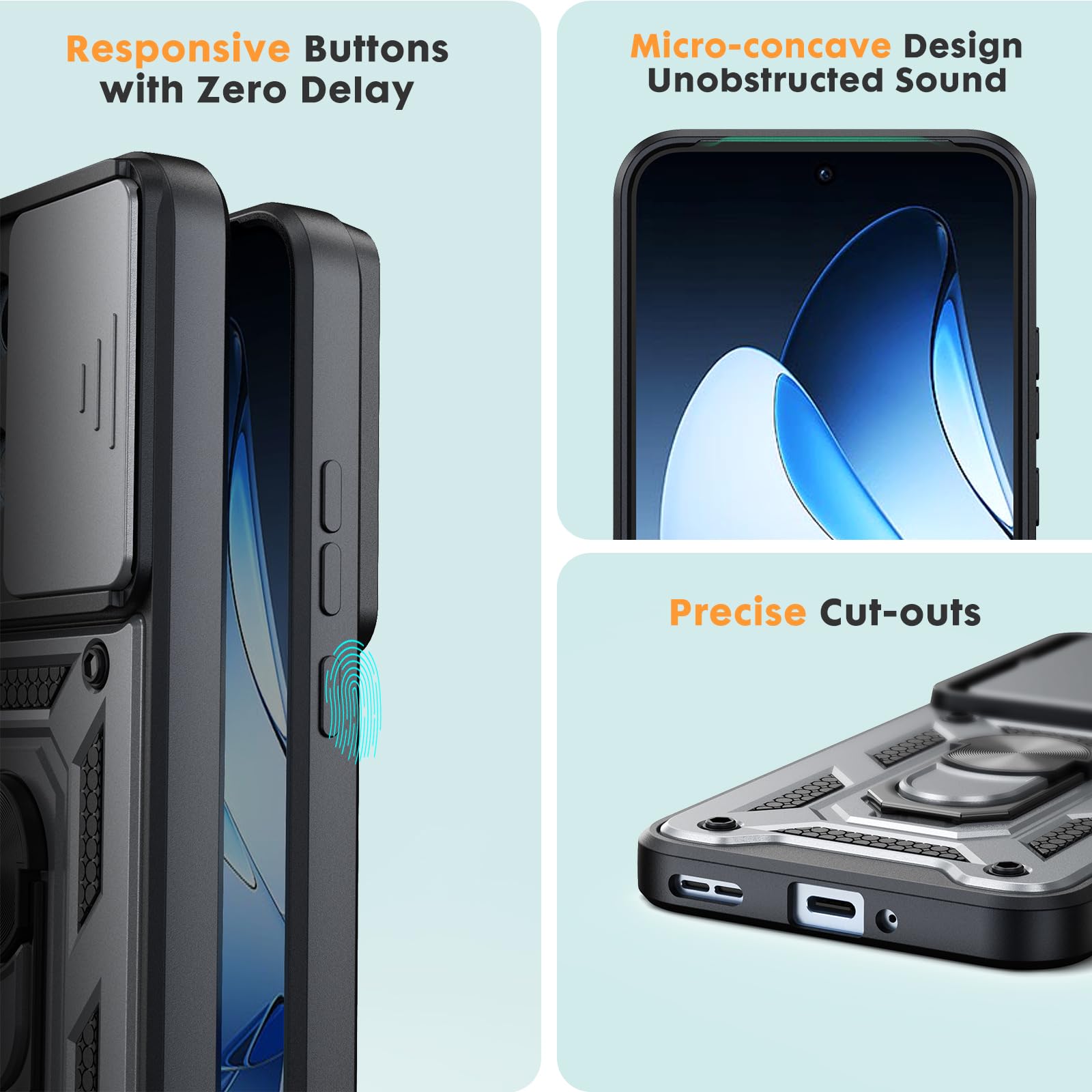 Moshking Back Cover For Redmi Note 13 Pro 5G With Sliding Camera Shield - View #9
