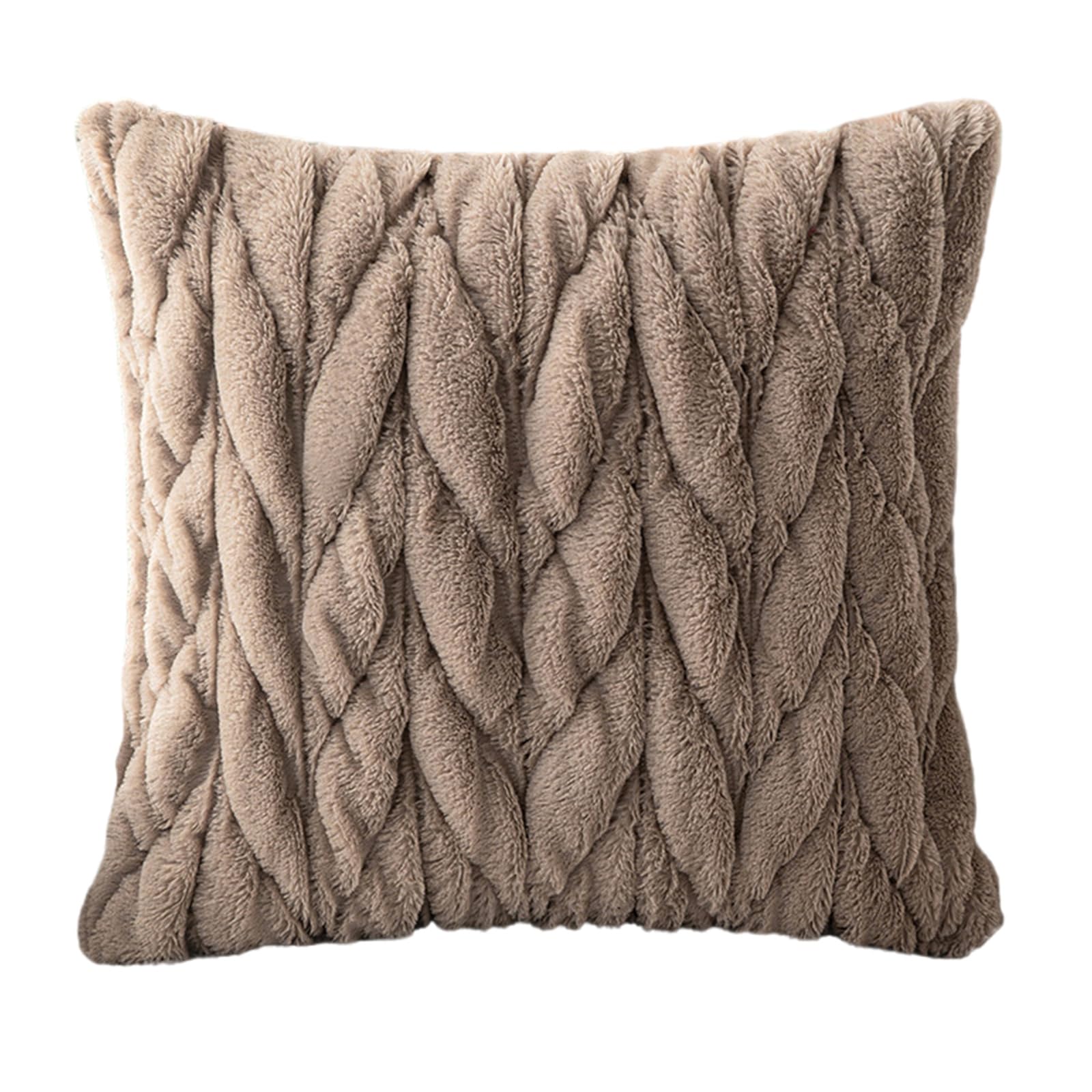 Mekalero Woven Fried Dough Twists Pillow Covers, Soft to Touch Fabric Sofa Throw Pillow Covers for Bed, Couch, and Chair Woven Fried Dough Twists Pillowcases