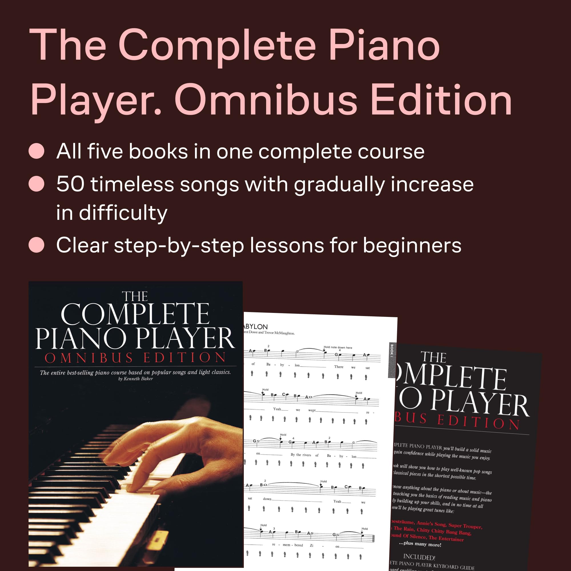 The Complete Piano Player: Books 1,2,3,4, and 5: Omnibus Edition (Complete Piano Player Series)