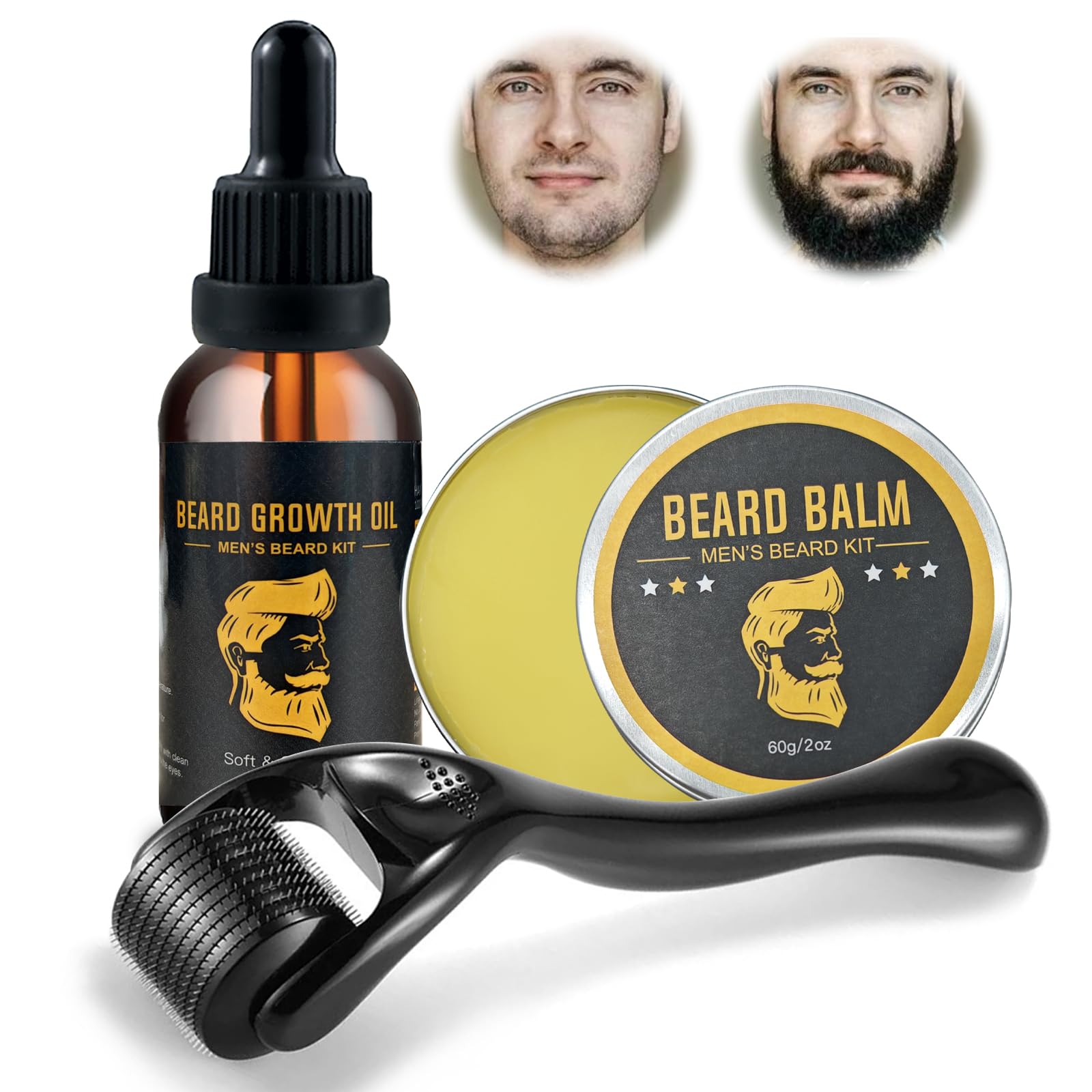 Kit Pousse Barbe avec Roller 0