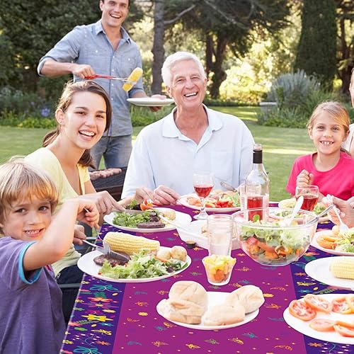 Miniatura 5 de 4 manteles de fiesta de película, cubierta de mesa de plástico con mariposa, mantel rectangular de mariposa mágica para niños, suministros