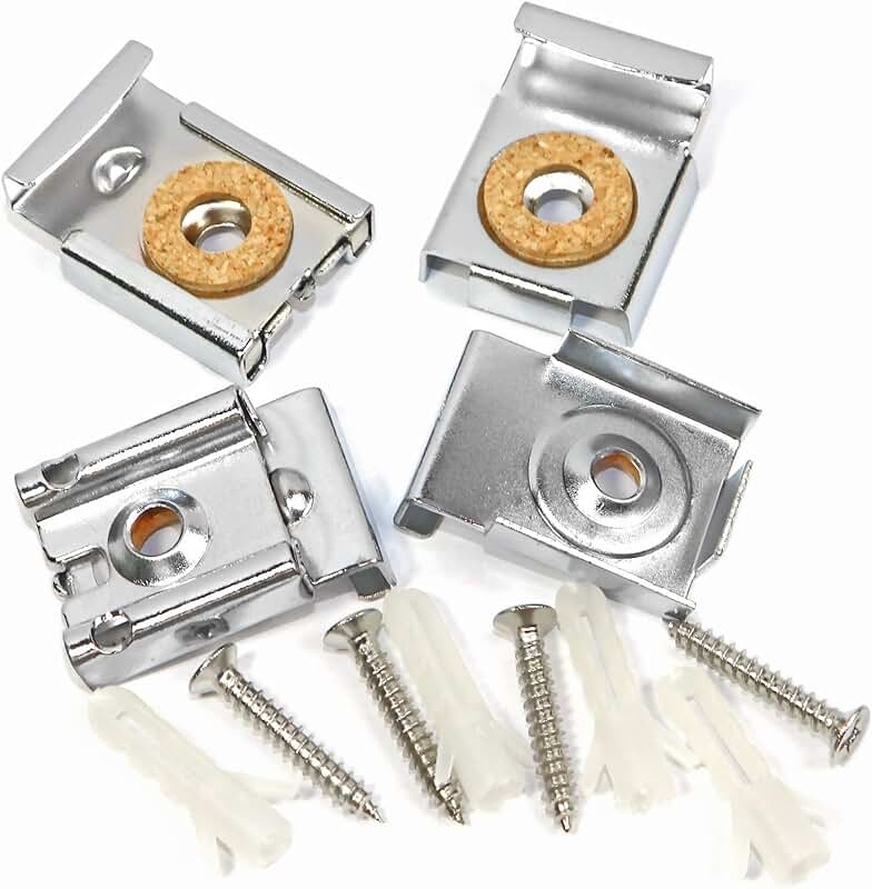 Frameless Mirror Hardware