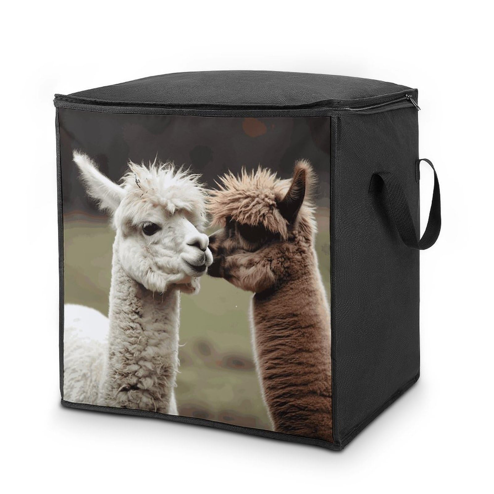 Fekiloot Style Funny Alpaca Storage Bags With Reinforced Handles,Moving Bag With Zipper,Closet Organizers,Compression Packing Cubes