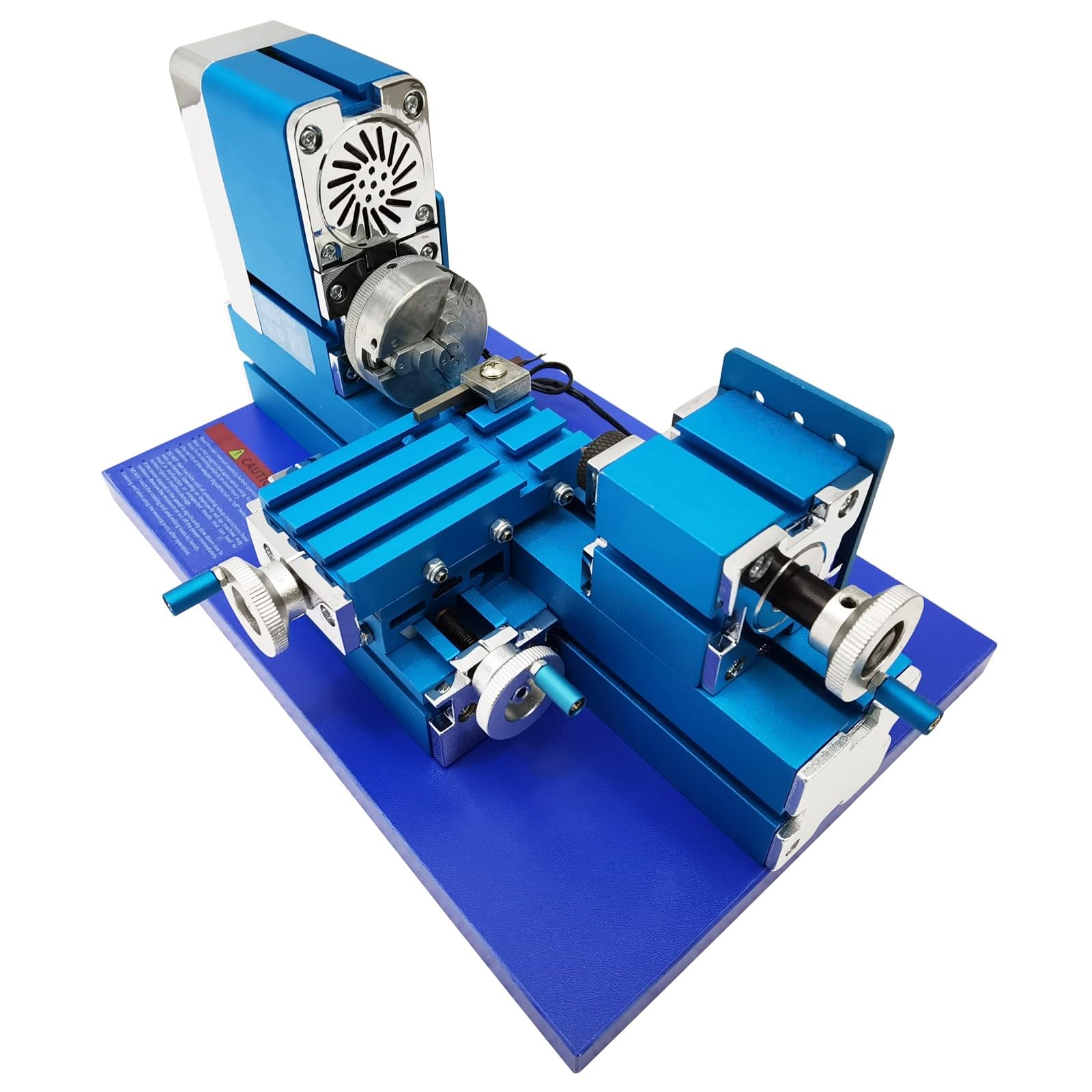 BEILOCKERY 100-240V Didactical Mini Metal Lathe 20000rpm 36W Teaching Lathe Machine DIY for Hobbyist Processing Wood Plastic Soft Metal