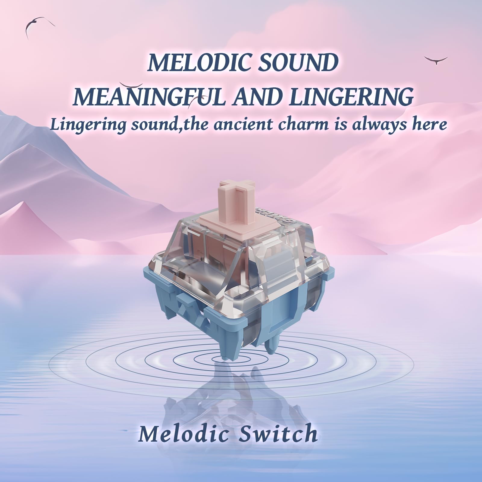 Amazon | GATERON Melodic メロディックキーボードスイッチ、Clicky