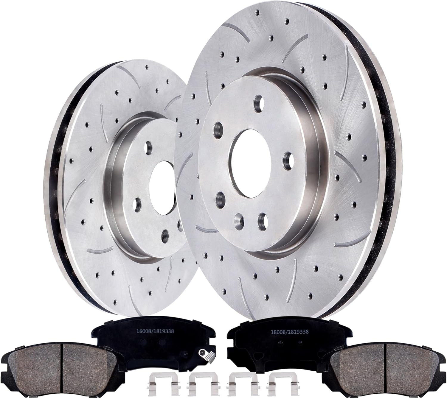 Front Replacement Brake Kit-Oe Brake Rotors & Ceramic Brake Pads For Buick Lacrosse/Regal 2011-2016,For Chevrolet Equinox 2010-2017,Impala 2014-2020,Malibu 2013-2015,For Gmc Terrain 2010-2017
