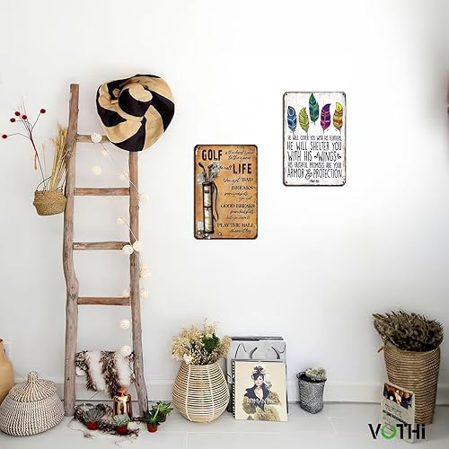 Miniatura 5 de Cartel de metal retro divertido para decoración de pared del hogar, recuerdos deportivos para hombre, cueva, pósteres de golf, bar, pub, decoración