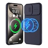 Magnetic Case for iPhone 15 Pro Max Case&comma; Compatible with MagSafe&comma; Sliding Camera Cover&comma; CamShield Pro Magnetic Case for iPhone 15 Pro Max&comma; Dark Pueple
