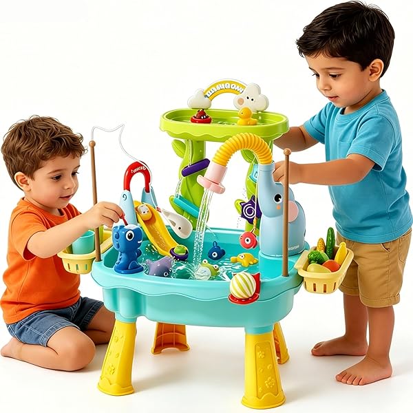 Compact 4-in-1 Toddler Activity Station