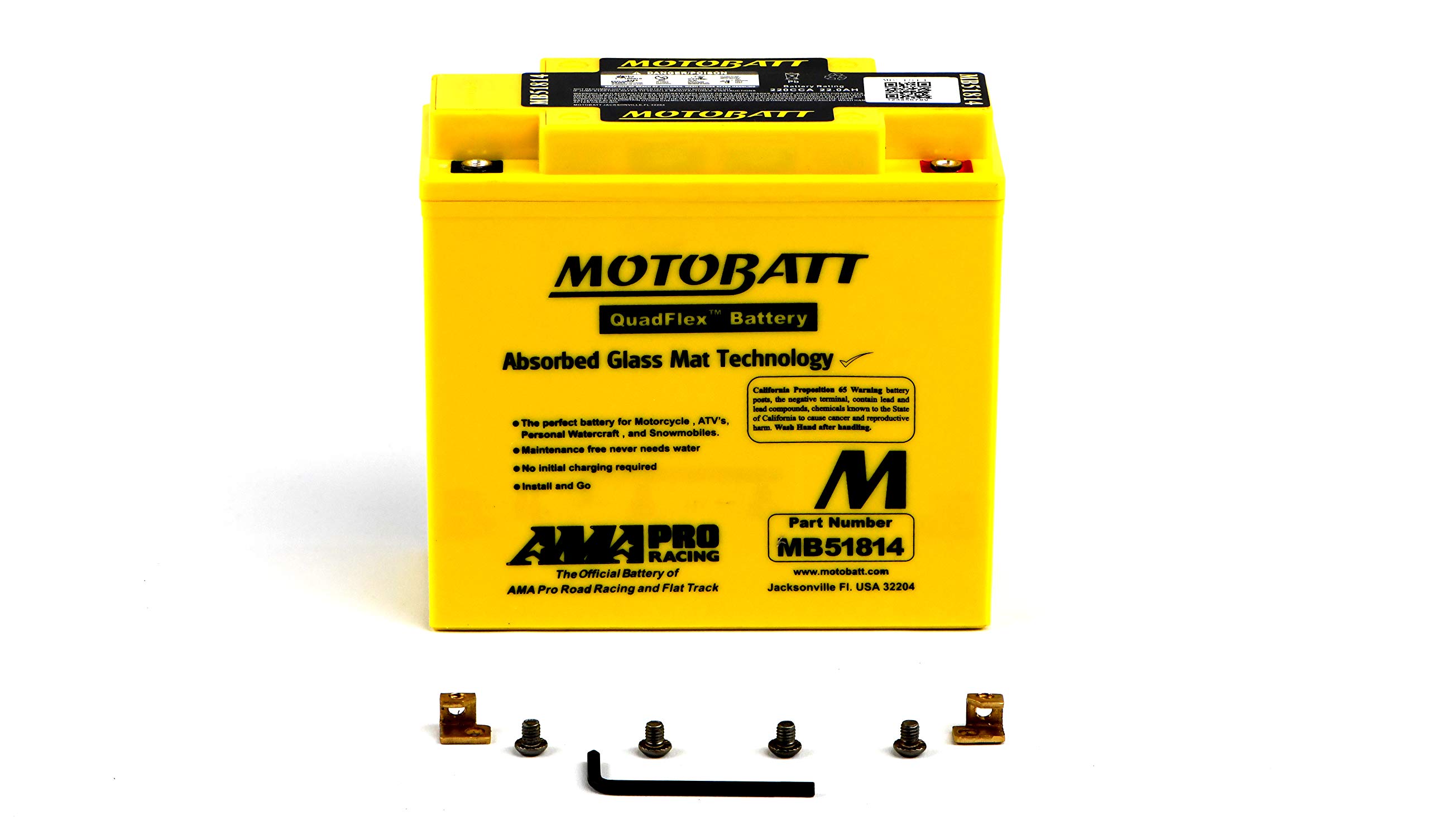 Bateria Motobatt Mb51814 12v 20ah Cca235a Ce U