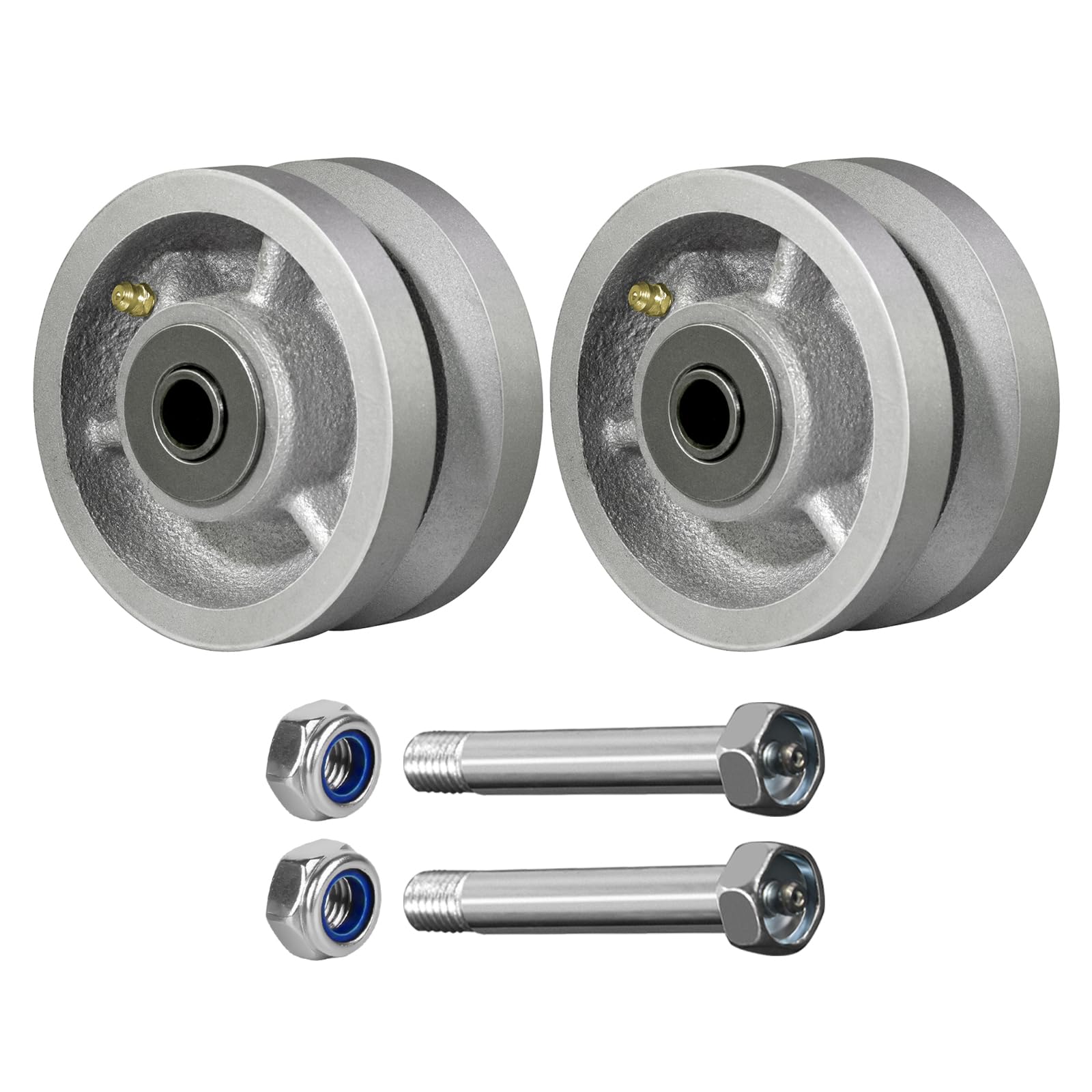 4" x 1.5" V-Groove Steel Wheel, 7/8" Wide 90° Groove Fits 1" Angle Iron Track, Heavy Duty Industrial Track Wheel with Relief Groove, High Load Capacity（2 Pack） — Amazon image 18