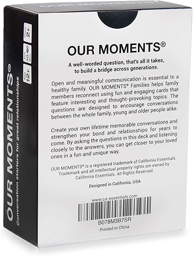 Miniatura 3 de OUR MOMENTS Paquete de padres: 200 iniciadores de conversación que provocan el pensamiento para la construcción de relaciones entre padres e hijos -