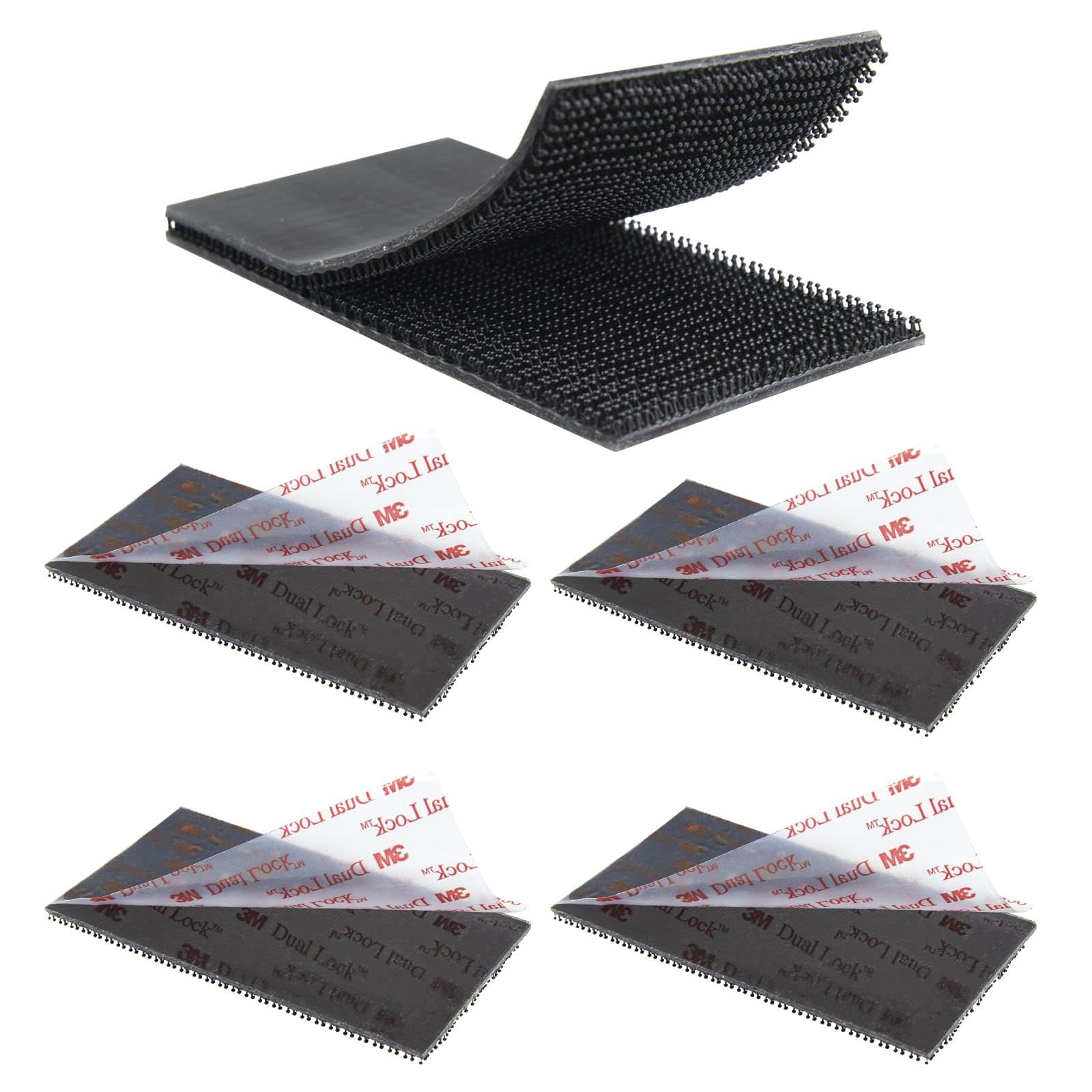 Ruban adhésif 3550CF double verrouillage puissant bande auto-adhésive refermable noire