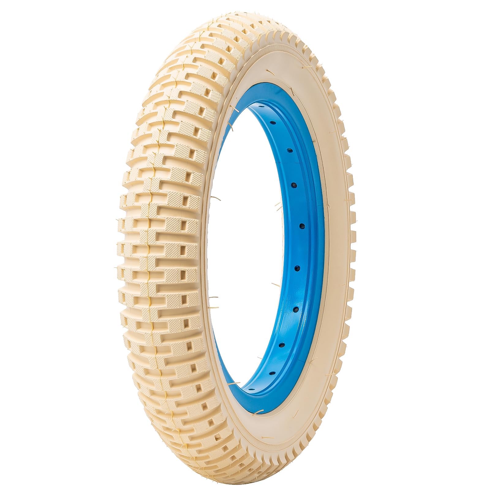 YUNSCM 2-PCS 12 ½ Beige bicicletta pneumatici 12 1/2x2 1/4 (62-203) and 12/12.5 bicicletta camera d'aria Schrader Valve Compatible with 12 ½x2 ¼ 12.5x2.25 12 1/2x2 1/4 bambino
