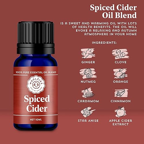 Miniatura 2 de Woolzies Harvest Party juego de 3aceites esenciales de otoño, sidra especiada, pastel de calabaza, manzana con miel, mezcla de aceites esenciales