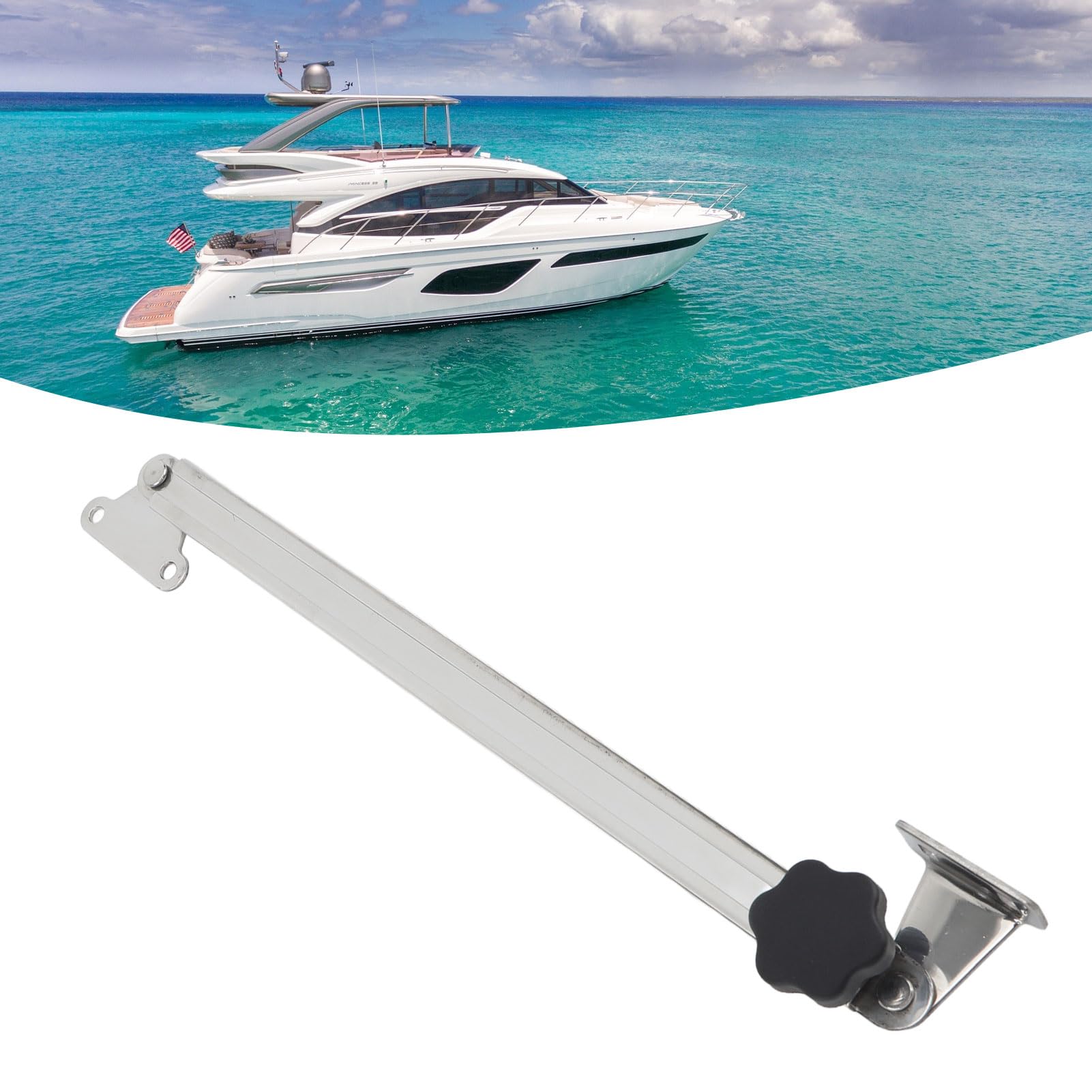 Marine Deckel Stay Support Einsteller Teleskop Robuster Edelstahl für Yachting Segeln