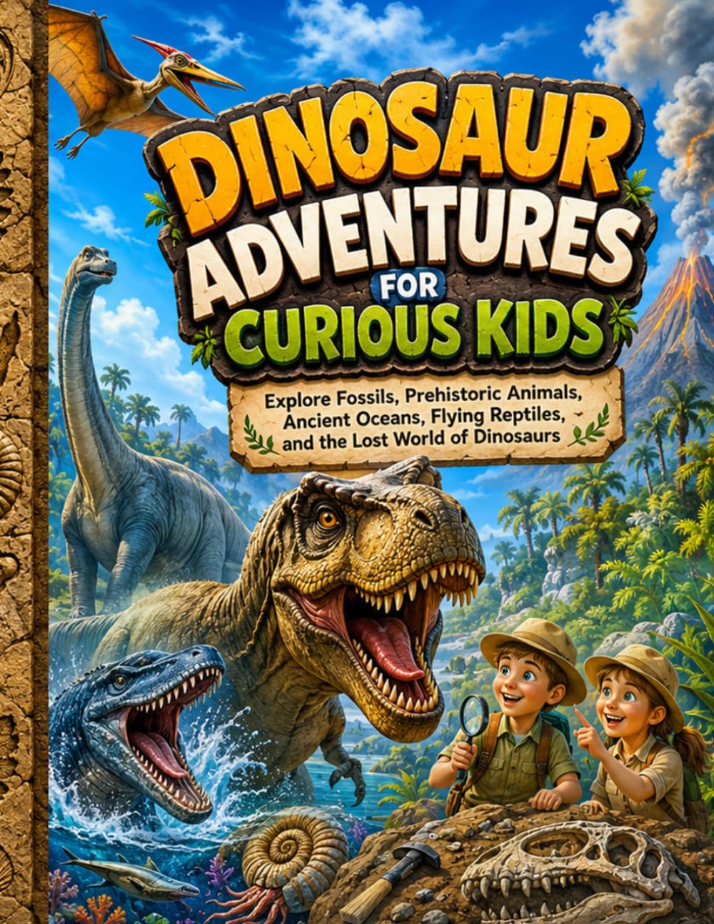 Dinosaur Adventures for Curious Kids: Explore Fossils, Prehistoric Animals, Ancient Oceans, Flying Reptiles, and the Lost World of Dinosaurs