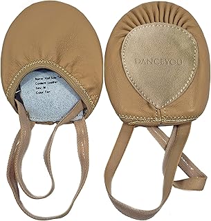 Pirouette Lyrical Leather Half Sole Ballet Jazz Contemporary Practice Turning Dance Shoes Girls Women Boy Men