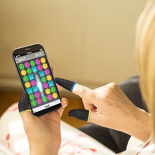 Miniatura 6 de Geyoga 40 fundas para dedos de juegos para pulgares, protector de dedos para juegos móviles (varios colores)