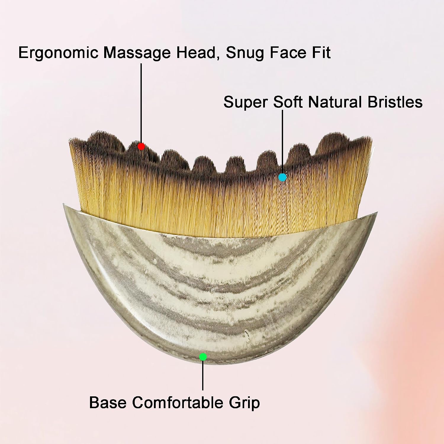 Lymphatic Contour Face Brush,Gentle Facial Massage Brush for Sculpting and Contouring, Lymphatic Drainage Brush for Glowing Skin(2-Pack)
