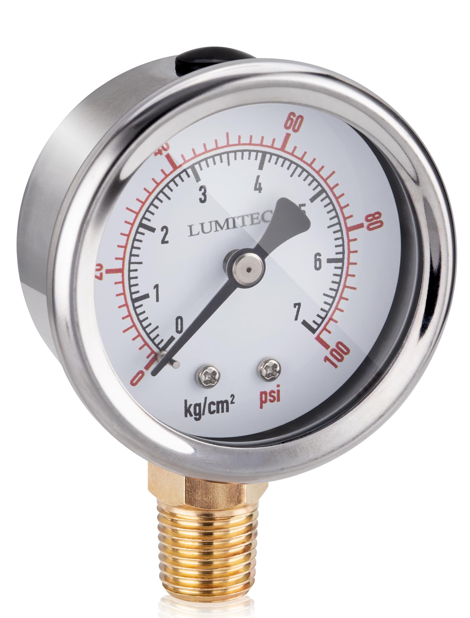Winters PFQ775-DRY 304 Stainless Steel Pressure Gauge, 4