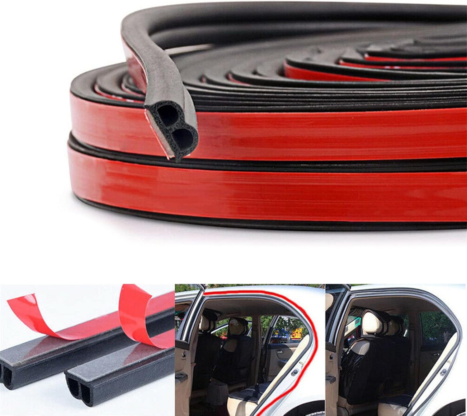 BOHISEN Car Weather Stripping BShape Door Seal Strip