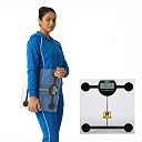 BPL Medical Technologies PWS-01 Personal Weighing Scale for Highly Accurate Digital Bathroom Body Scale, Precisely Measures Weight Up to 180Kg - Transparent gallery image