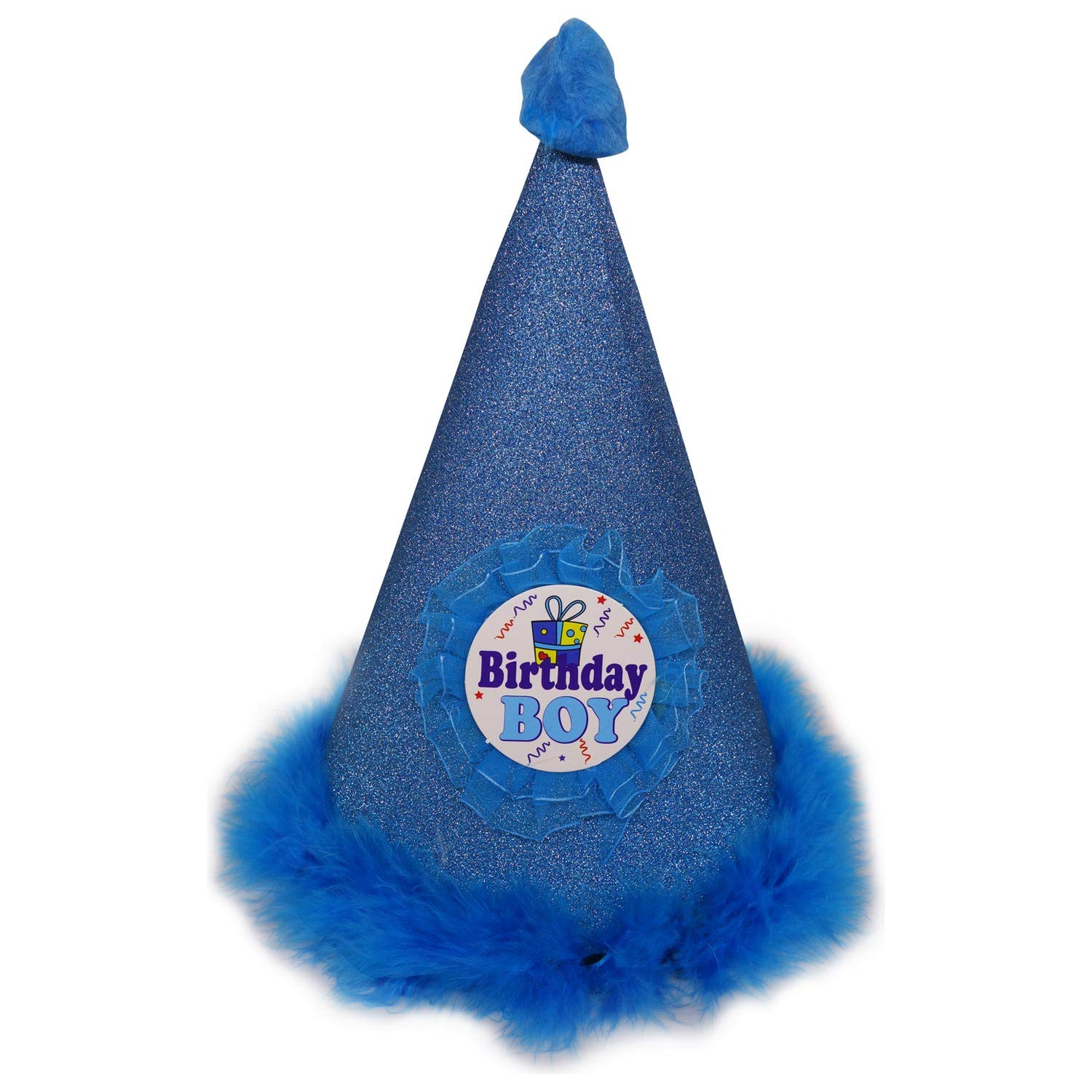 Funcart Big Blue Glitter Birthday Boy Cone Cap, Blue Glitter 1st Birthday Hat - Boy 1st Birthday Party Decorations,One Glitter Cone Birthday Hat Outfit,First Blue Birthday Crown For Boys (B07H1J9DHD) Amazon Price History, Amazon Price Tracker