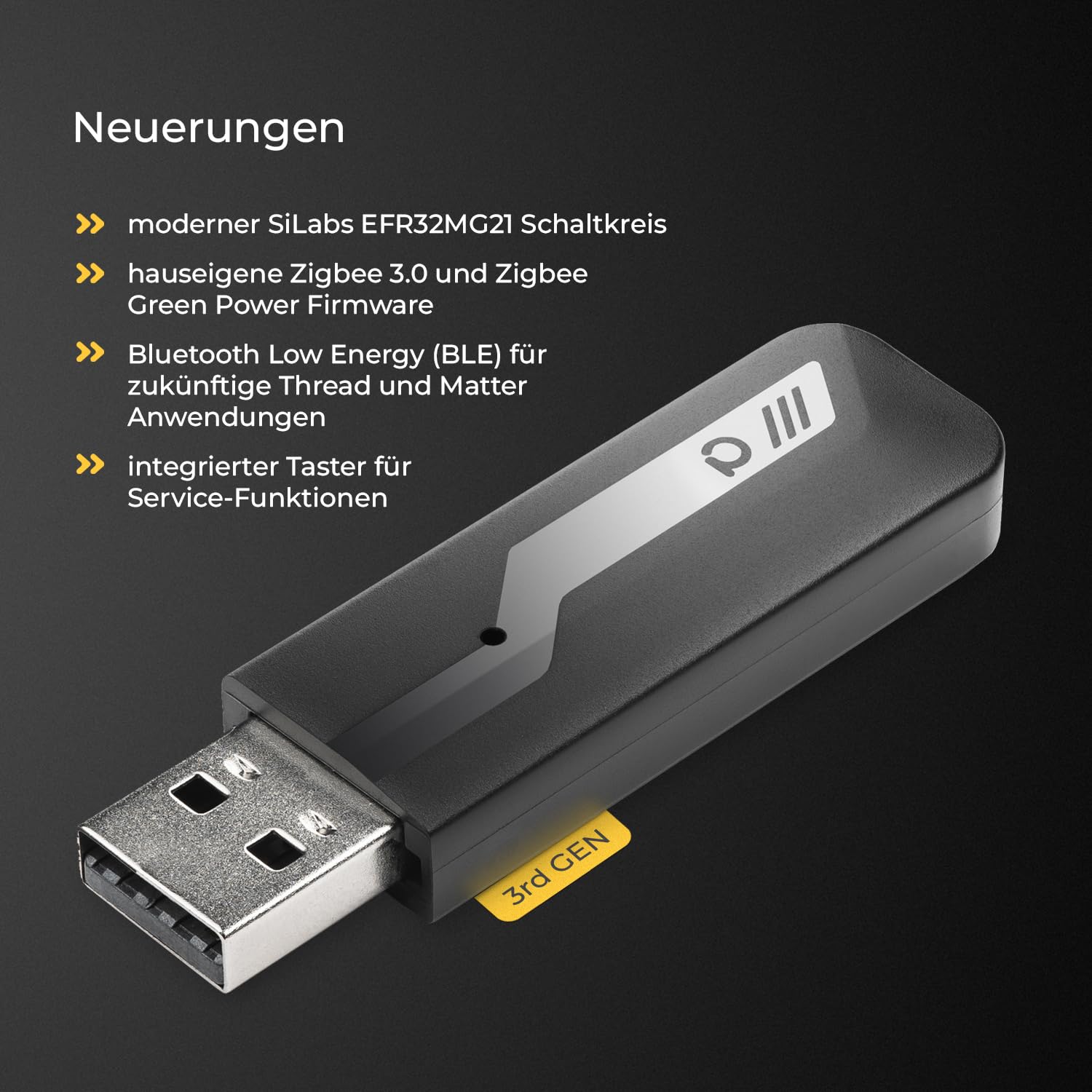 ConBee III - das universelle Zigbee USB-Gateway für Home Assistant, ioBroker, Zigbee2MQTT, Thread