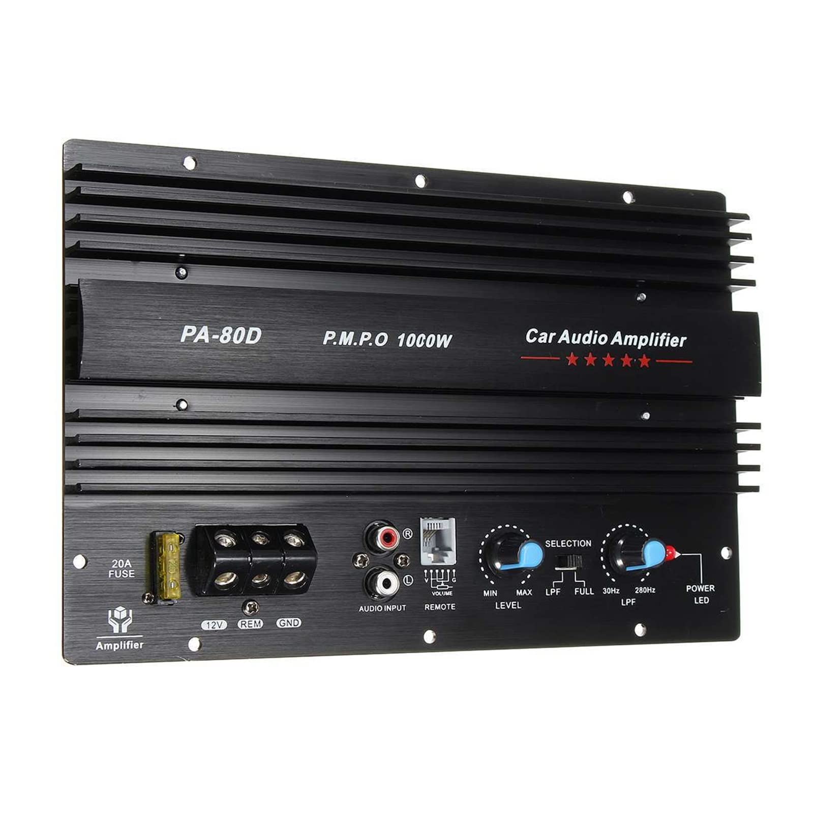 10in Car Subwoofers Digital Amplifier Car Processor Power Amplifier Powerful Bass Subwoofers Amp for Home Car