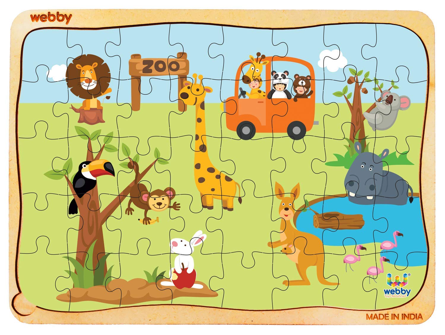 Webby The Zoo Wooden Jigsaw Puzzle, 40Pcs (B08BD3M7DH) Amazon Price History, Amazon Price Tracker