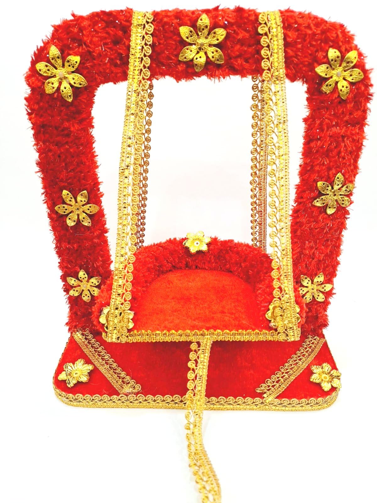 Krishna Janmashtami/Bal Gopal/Ladoo Gopal/Kaanha/Hindola Krishna RED Jhula jhula/ladoo Gopal jhula janmasthmi jhula Pack of 1