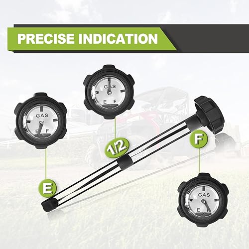 Miniatura 5 de Ranger - Tapa de gasolina con manómetro, medidor de tapa de combustible UTV compatible con Polaris Ranger 400 425 500 700 TM medidor de combustible