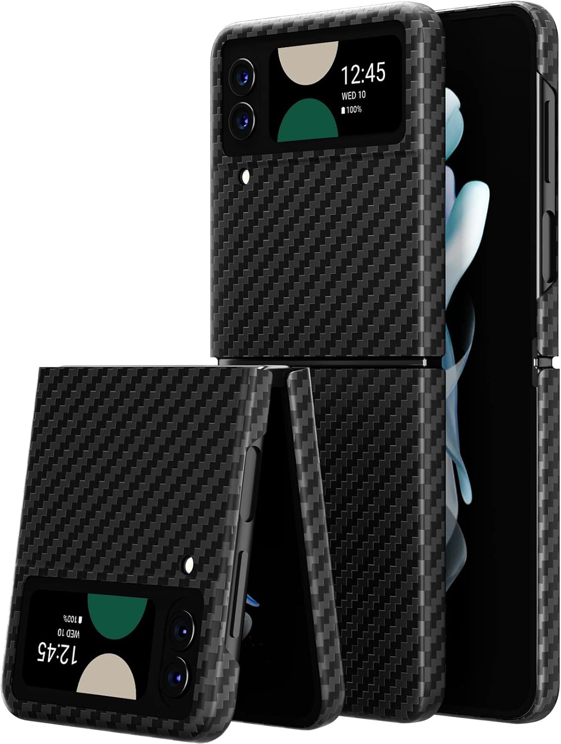 memumi Real Carbon Fiber Case for Samsung Galaxy Z Flip 4