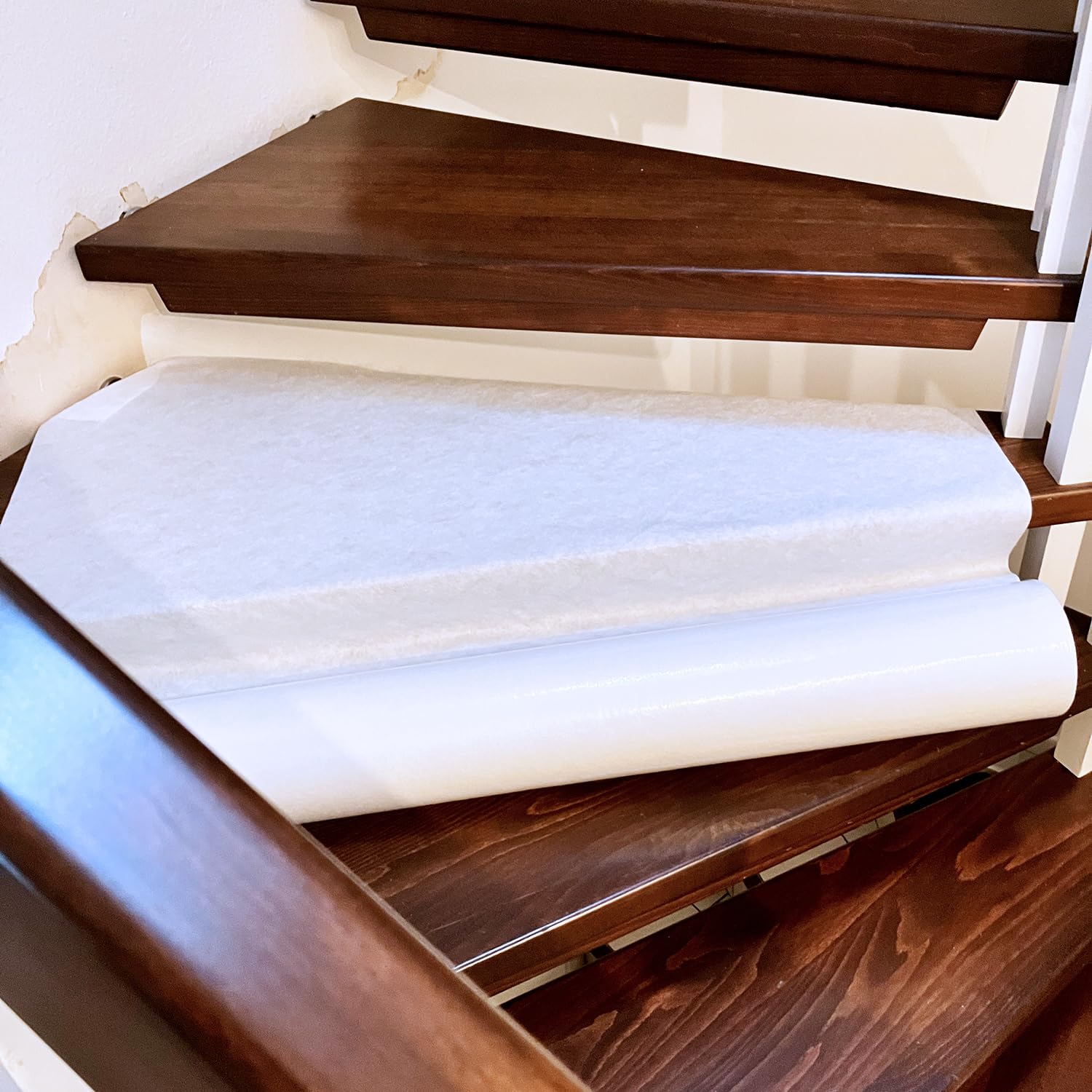 3x Handelskönig Schutzvlies selbstklebend 130 g/m² 100 cm x 25 m Malervlies Abdeckvlies Vlies Bodenschutz Treppenvlies Vlies Maler Teppich Bodenschutz