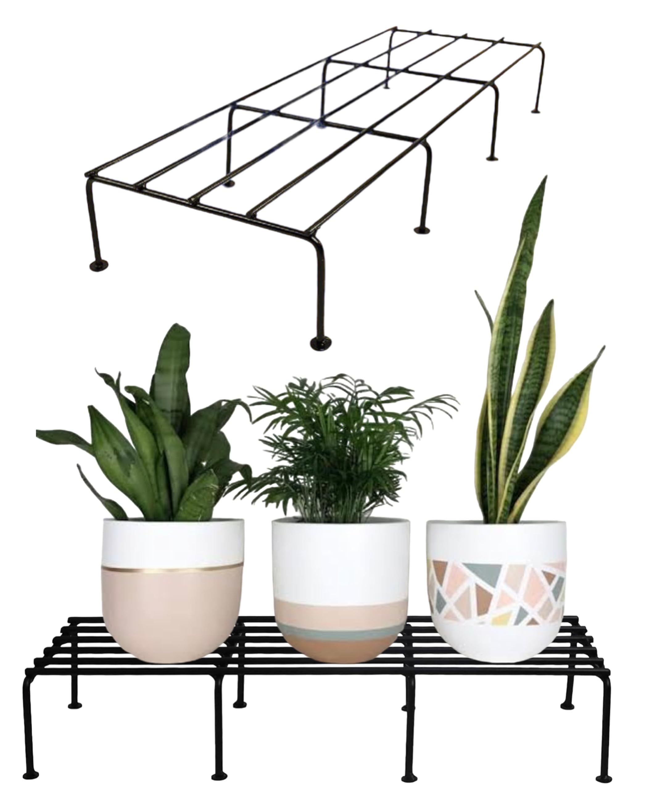 BLOOMAX® Rectangle Plant Stand/Pot Stand Heavy Duty Metal. Ideal Pot Stands 24 inchs for Home Decor, Flower Pots, Garden,Indoor and Outdoor Use Gamla Stand (Mat Black Rectangle, Pack of - 3) (B0CGRKQ9Z9) Amazon Price History, Amazon Price Tracker
