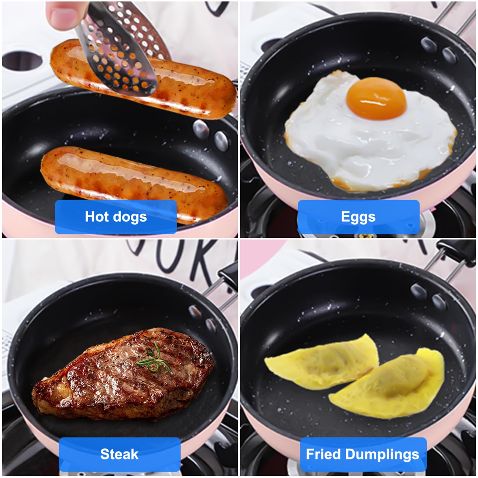 Mini Padella Antiaderente 12 Cm - Piccola Padella In Ghisa Per Uova E Pancake - Foto 14