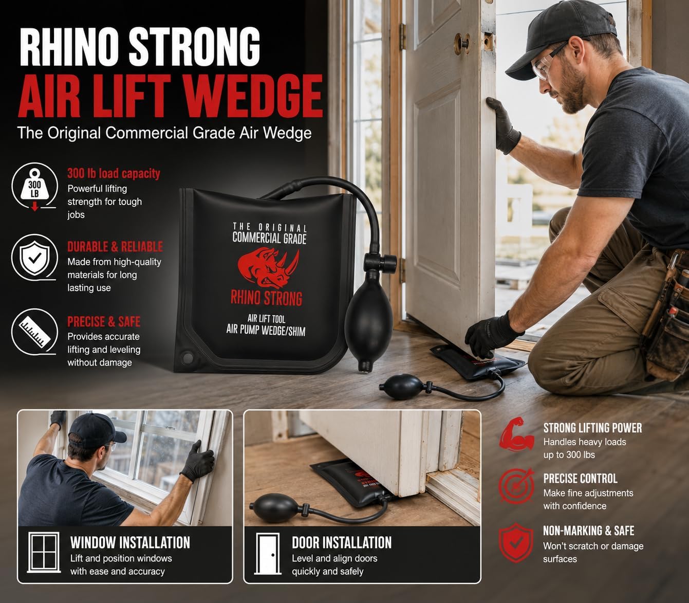 Master Your Leveling with the Rhino Strong Air Wedge Bag Pump: A Comprehensive Review