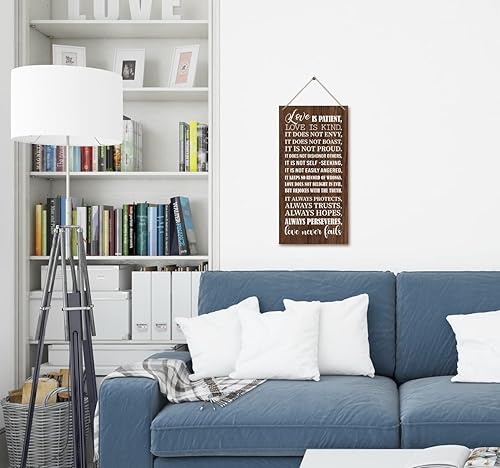 Miniatura 9 de Letrero decorativo de madera con texto en inglés "Funny Please Do Not Ring", con texto en inglés "Crazy Dogs Live Here Do Not Knock", placa de