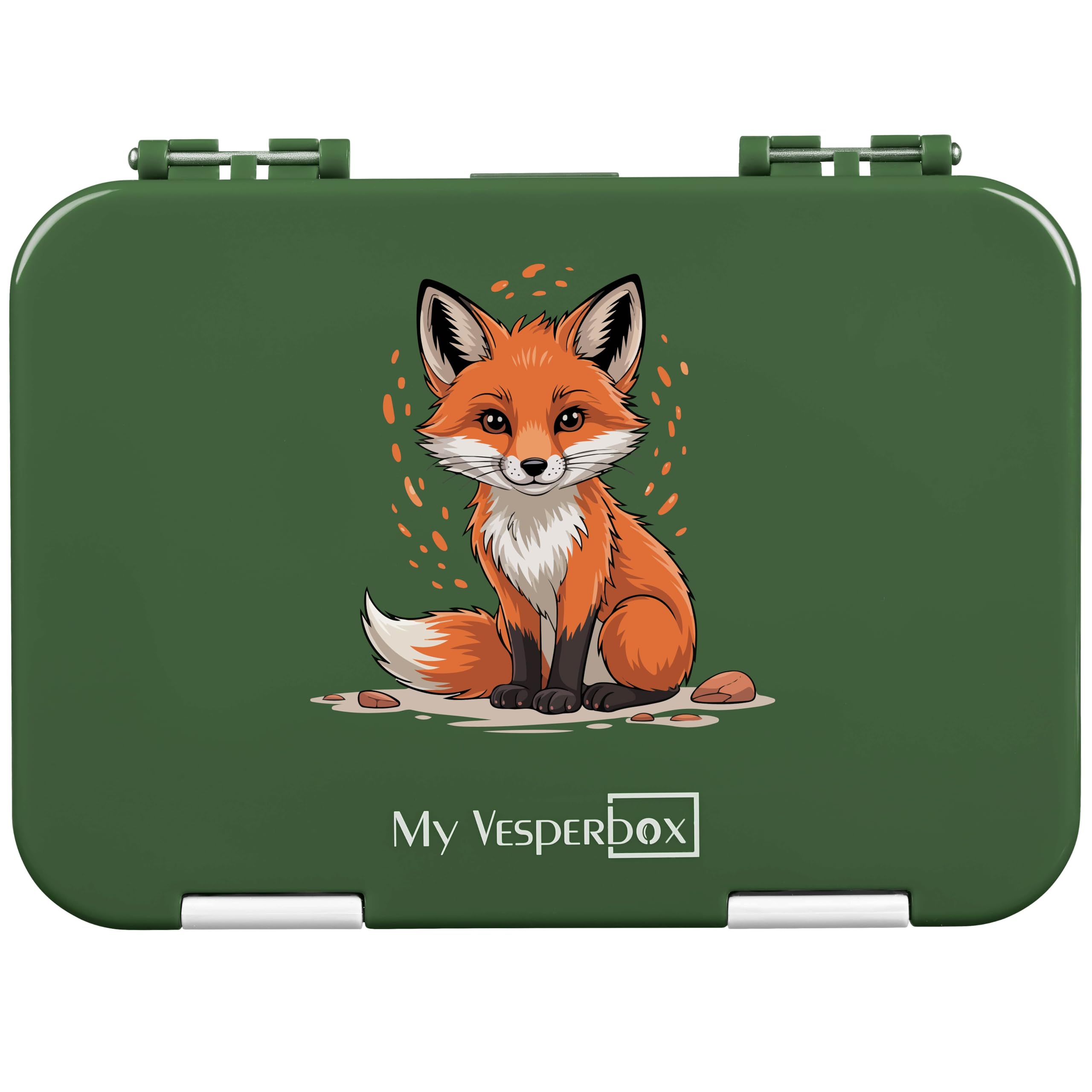 My Vesperbox - Len - Set – Brotdose & 500ml Trinkflasche für Kinder – auslaufsicher & BPA-frei – Lunchbox für Schule & Kindergarten - Bento Box Set