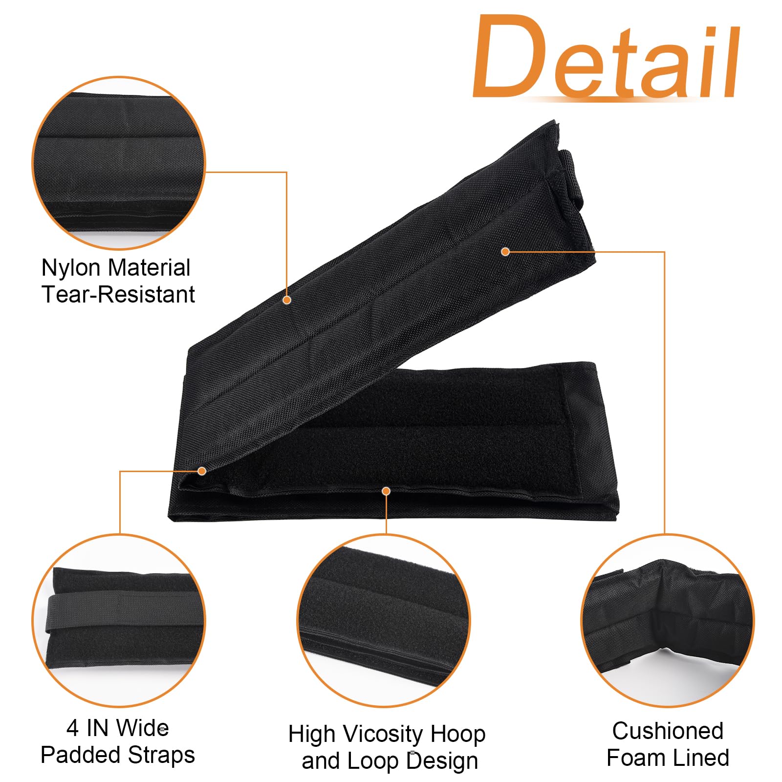 Lot de 2 sangles d'échasses pour cloison sèche, réglables et confortables pour cloison sèche, compatibles avec différentes marques d'échasses