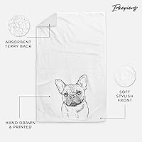 Vista 3 de Inkopious Bare Chew Chew The French Bulldog - Toalla de mano decorativa para baño y cocina