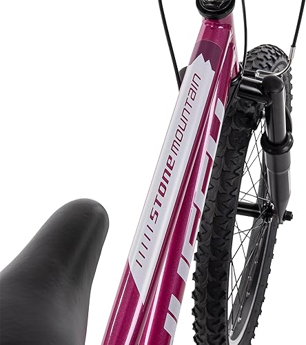 Miniatura 52 de Huffy Stone Mountain Hardtail Mountain Bike for Boys/Girls/Men/Women, 20"/24"/26" Sizes, 6 or 21 Speed Shimano Twist Shifting, Front or Dual