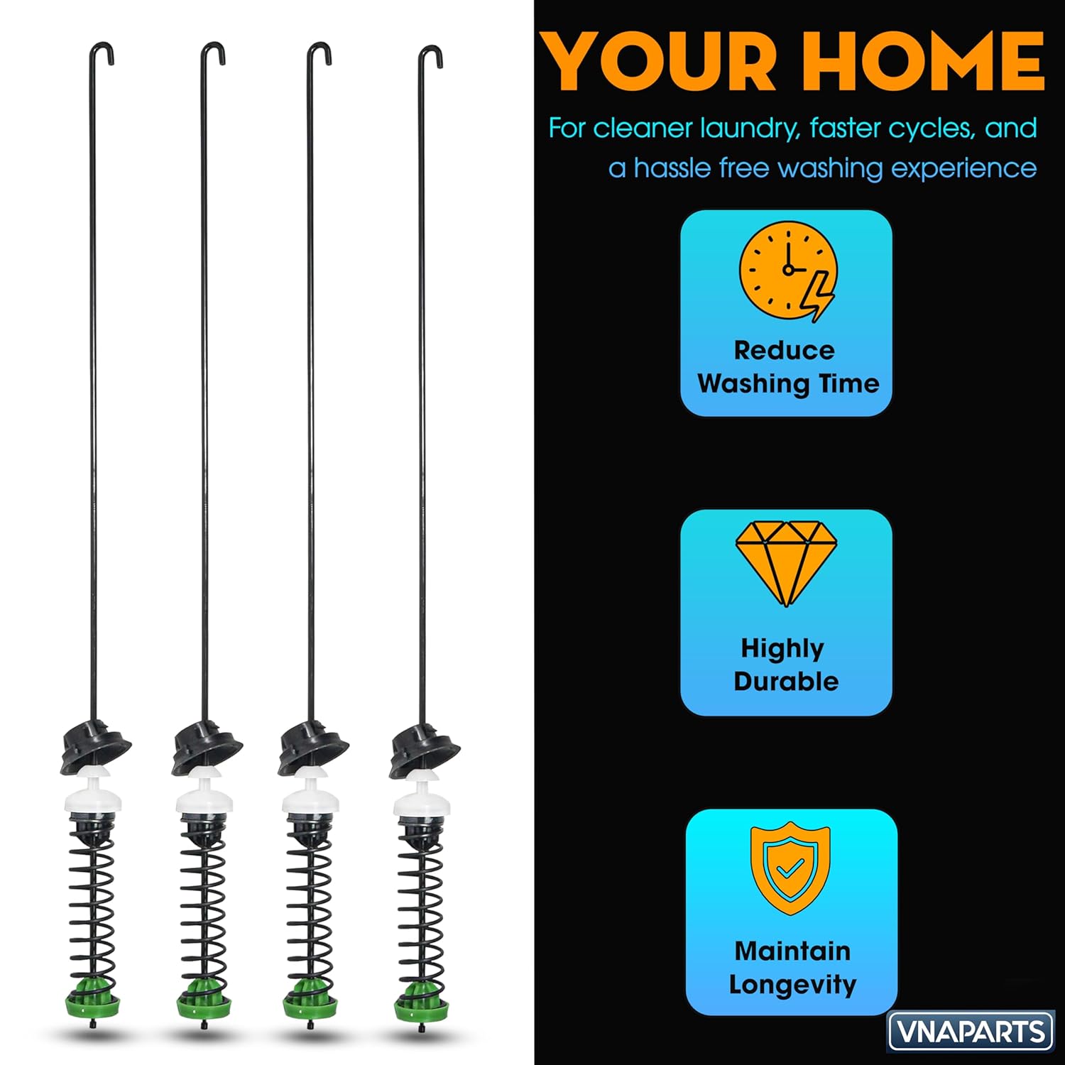 Benefits of using washer suspension rods for home laundry