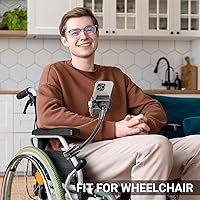 Vista 8 de Soporte de teléfono para bicicleta, soporte universal de cuello de cisne ajustable de 360°, instalación sin herramientas para bicicleta, scooter