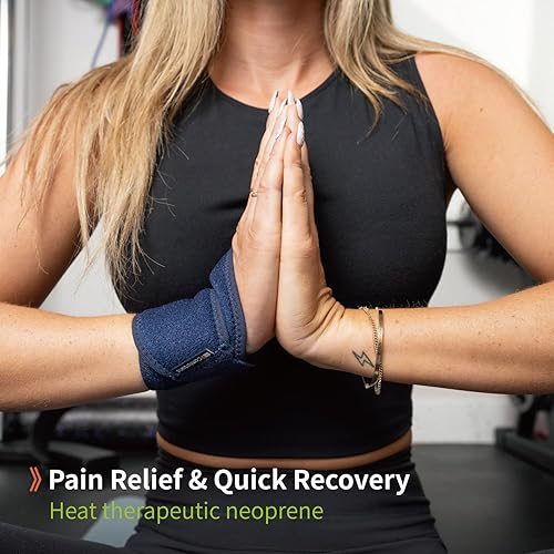 Miniatura 7 de Muñequera ajustable – para dolor articular, artritis, esguinces, tensiones, inestabilidad, gimnasio, deportes, golf, tenis, baloncesto – compresión