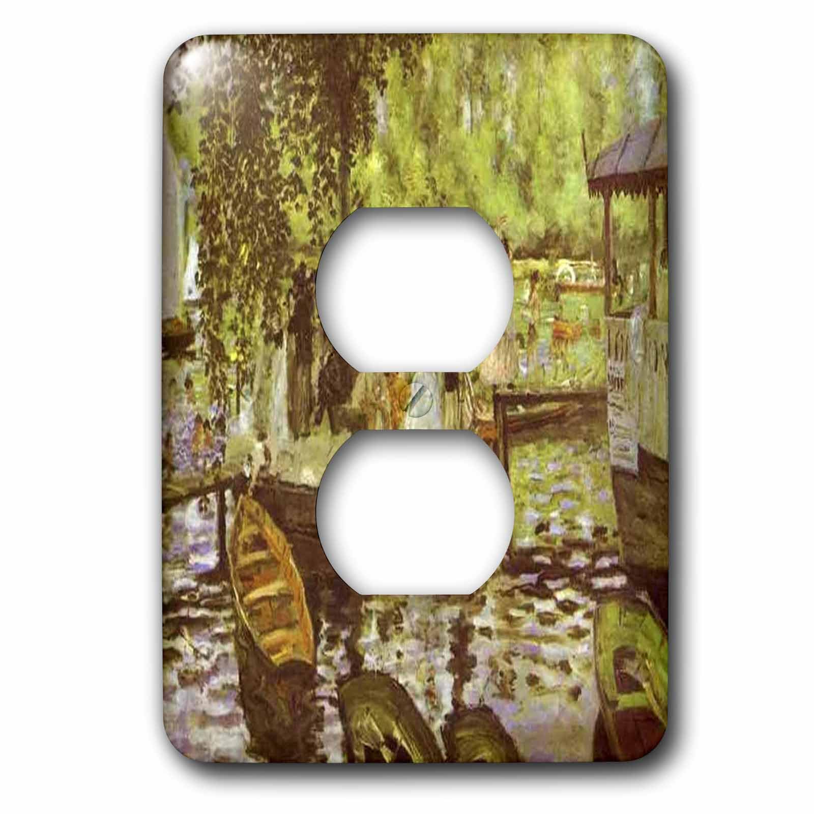Cache de prise Renoir impressionniste déco salon plaque murale 3dRose