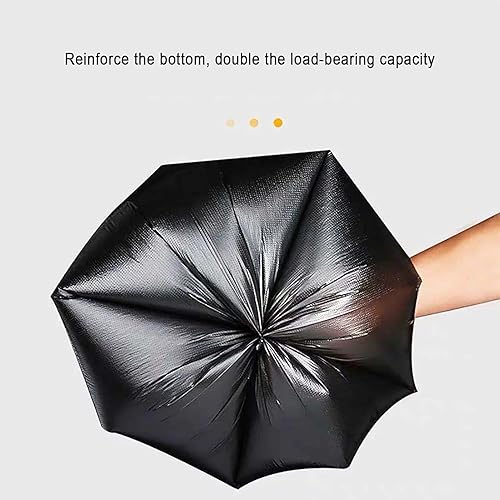 Miniatura 4 de Bolsas de basura pequeñas, bolsas de basura negras fuertes, sin perfume, forro grueso adecuado para dormitorio, hogar, cocina, 6 galones, 120
