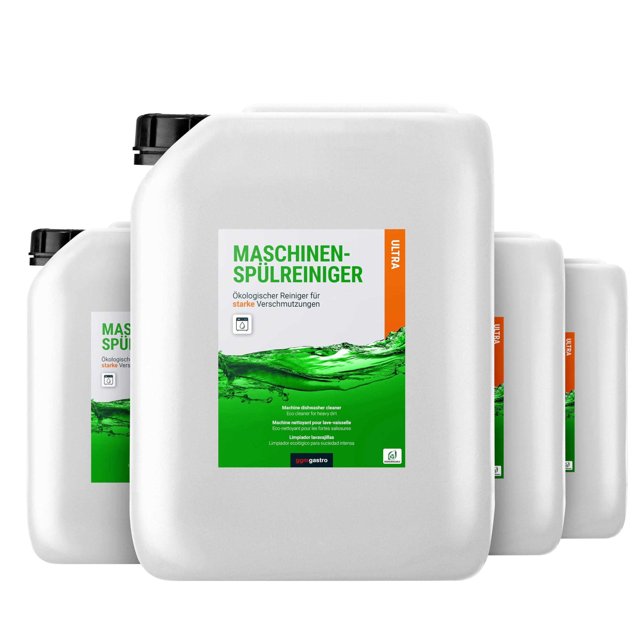GGM Gastro | MSRH10S#4 | (4 pièces) Liquide vaisselle pour machine (liquide) - 10 litres - Écologique et sans chlore