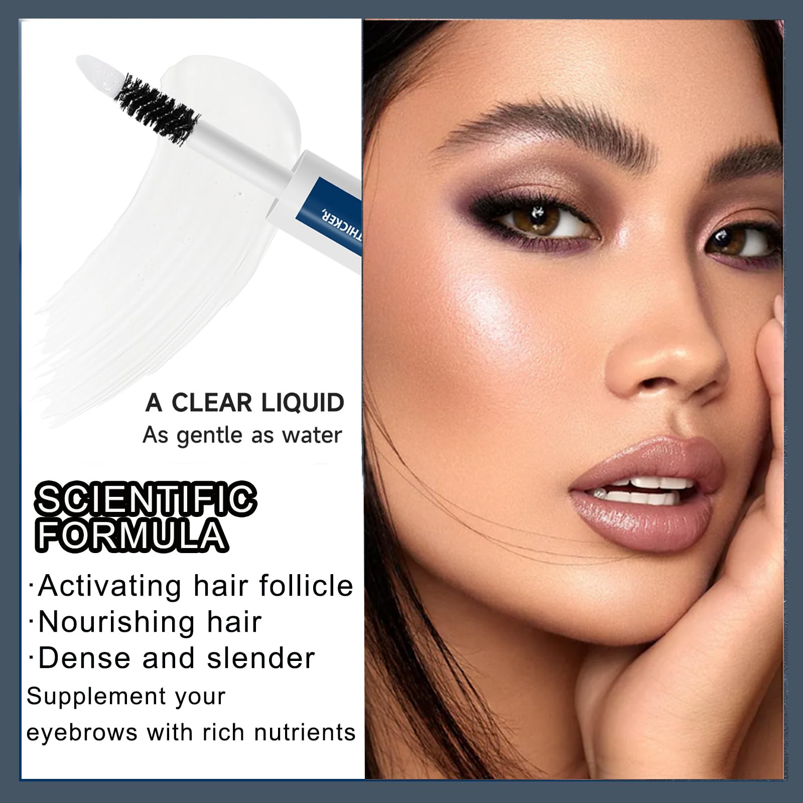 Siero Sopracciglia,Siero Sopracciglia Ricrescita Rapida,Serum Rinforzante per Ricrescita sopracciglia,Per una Crescita Rapida e Sopracciglia Piene,3.5ml